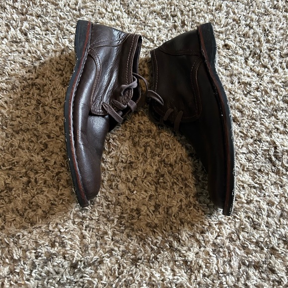 John Varvatos Dark Brown Leather Chukka Boots main image 11